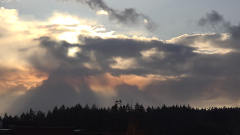 Oregon-Wolkensonnenansicht-Zeitraffer