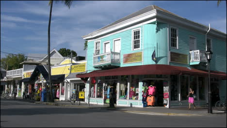 Florida-Key-West-Shops-And-Building-On-Corner