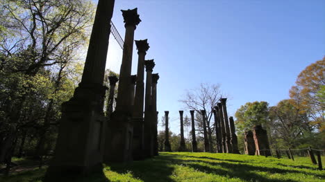Mississippi-Windsor-Plantation-Ruins-Backlit-Columns