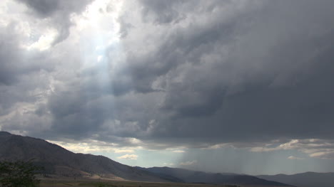 California-Clouds-With-Rain-And-Sun-Rays-Time-Lapse