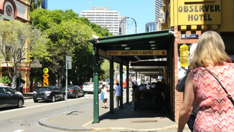 Australia-Sydney-Street-With-Sidewalk-And-Bistro