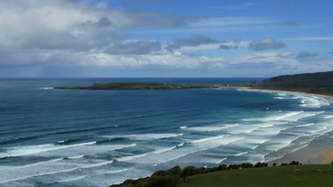 New-Zealand-Catlins-Tautuku-Curved-Bay-View-Pan