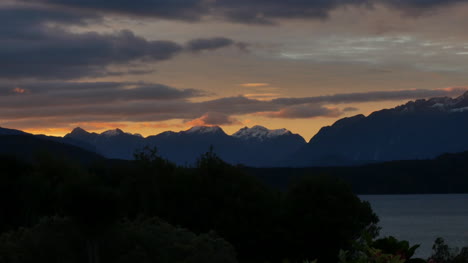 Neuseeland-See-Manapouri-Sonnenuntergang