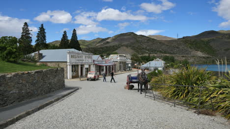 New-Zealand-Old-Cromwell-Town-Overview-In-Sun