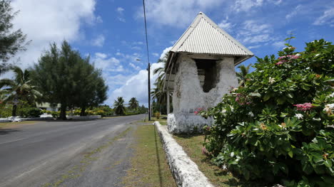 Rarotonga-Historic-Church-Bell-And-Road