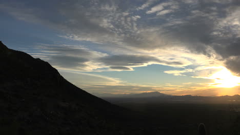 Arizona-Tucson-Mountain-Sun-In-Evening