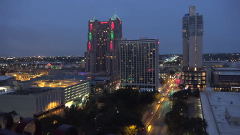 Texas-San-Antonio-Evening-Lights-From-Above