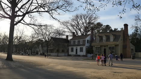Virginia-Colonial-Williamsburg-People-On-Backlit-Street