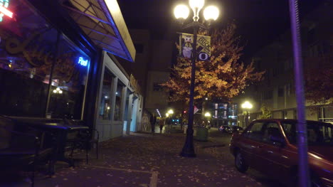 Oregon-Euguene-Night-Sidewalk