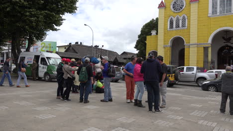 Chile-Chiloe-Castro-Plaza-With-Tourists