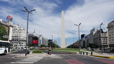 Argentina-Buenos-Aires-Street-Scene-With-Obelisk-Pan