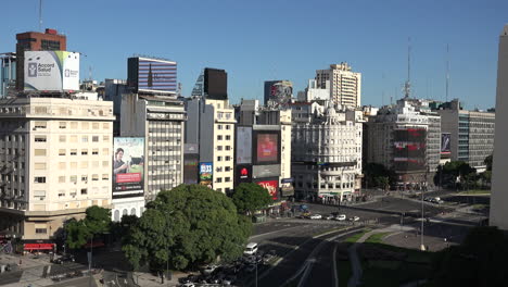 Argentina-Buenos-Aires-Zooms-To-Buildings-On-July-9-Avenue