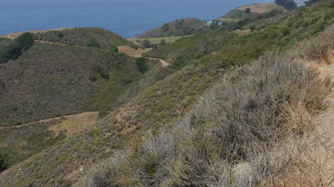 California-Big-Sur-Hill-And-Point-With-Roads-Facing-North-Pan