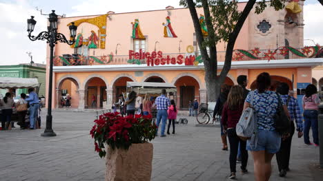 Mexico-Dolores-Hidalgo-Feliz-Fiestas-On-Building