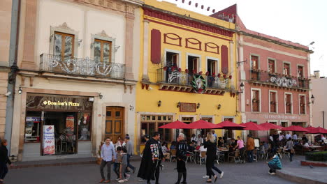 Mexico-Guanajuato-Umbrellas-And-Yellow-Building