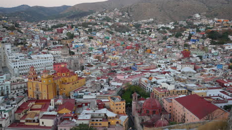 Mexico-Guanajuato-View-With-Yellow-Church