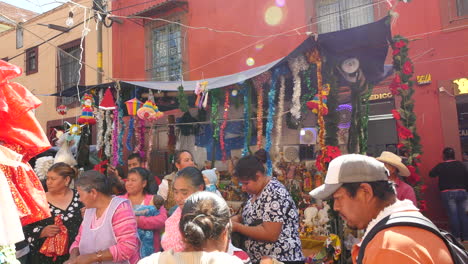 Mexico-San-Miguel-People-And-Sun-Flare-In-Market