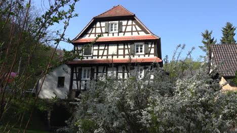 France-Alsace-Farmhouse-And-Blue-Sky