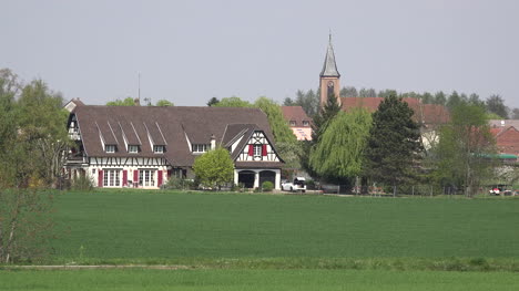 France-Alsace-Village-And-Church-With-Spring-Wheat-Crop