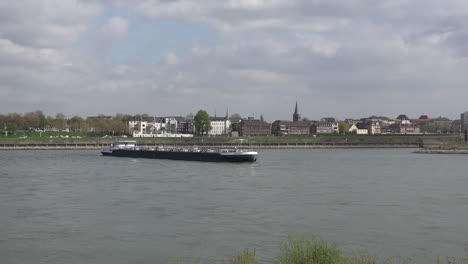 Germany-Barge-At-City-Of-Duisburg-Zooms-In