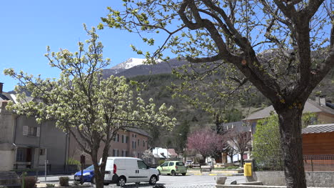 France-Condamine-Chatelard-Town-View-With-Blooming-Trees