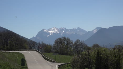 France-Isere-Alta-Alpi-View-Of-Ridge-And-Road-Zoom-In