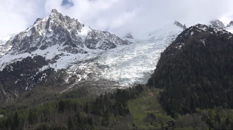 France-Mont-Blanc-Les-Bossons-Glacier-View