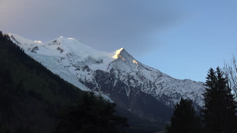 Frankreich-Mont-Blanc-Zoom-Auf-Gipfel