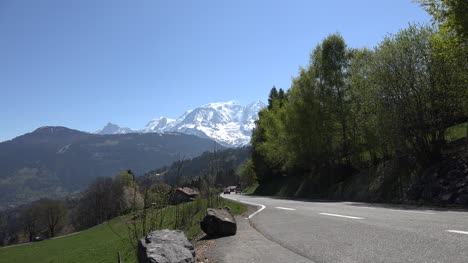 Frankreich-Mont-Blanc-Zoomt-Von-Der-Autobahn