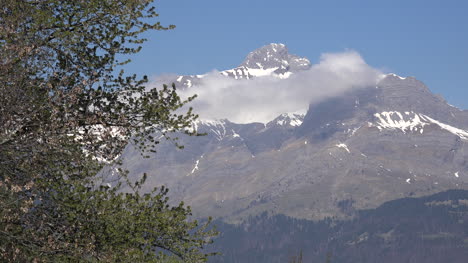 France-Alpine-Peak-Aravis-Range-With-Spring-Leaves