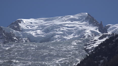 Frankreich-Les-Bossons-Gletscher-Detail