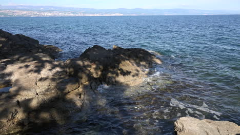 Croatia-Shadows-On-Rocks-At-High-Tide