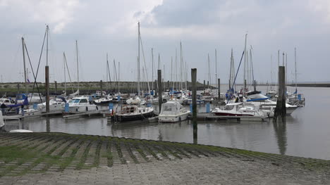 Germany-Nordseetheme-boats-in-harbor
