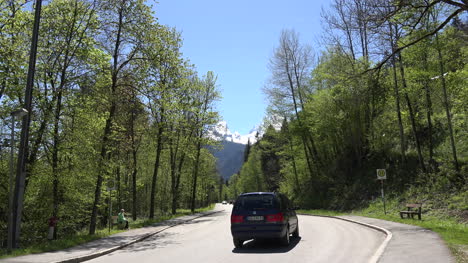 Germany-cars-on-road-in-Berchtesgaden