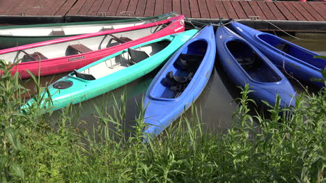 Germany-colorful-kayaks-by-dock
