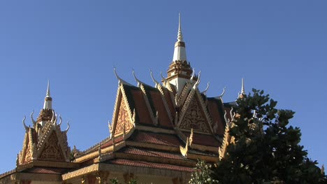 Techo-Del-Templo-Budista-De-Camboya