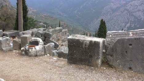 Griechenland-Blick-Von-Den-Ruinen-Von-Delphi