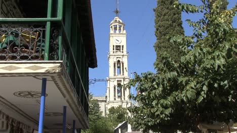 Kirchturm-In-Prigi-Dorf-Chios