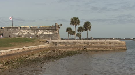 Florida-Spanische-Fort-St-Augustine-Palms