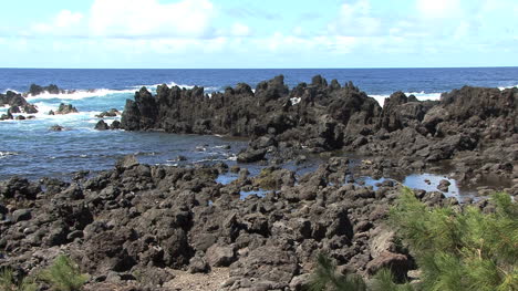 Hawaii-Jagged-lava-rocks-at-Laupahoehoe