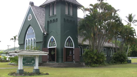 Kauai-Green-church-with-a-tower
