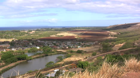 Kauai-Landscape-with-town-in-distance