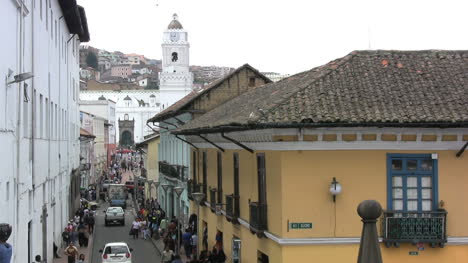 Quito-street-with-a-church