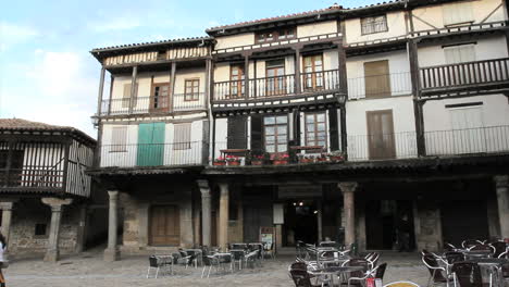 Spain-La-Alberca-plaza-cafe-facade