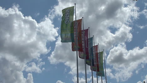 Netherlands-Amsterdam-nemo-banner-flaps-against-sky