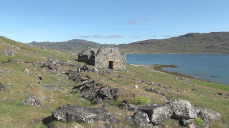 Groenlandia-Hvalsey-Iglesia-Nórdica-Ruina-Distante