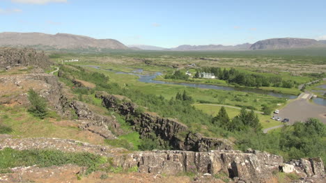Iceland-Pingvellir-church-in-valley-view