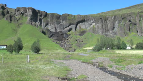 Iceland-south-cliffs-with-small-fall-zoom-in