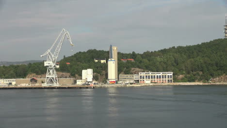 Norway-Kristiansand-crane-and-storage-tanks