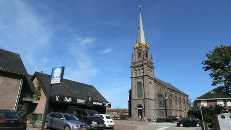 Netherlands-gold-gables-on-church-steeple